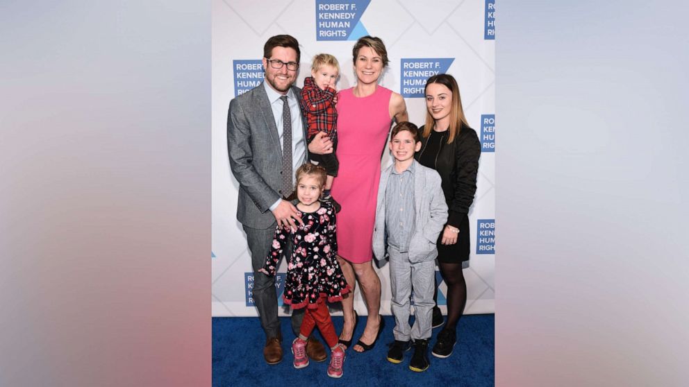 PHOTO: David McKean, Maeve Kennedy Townsend Mckean and family attend the Robert F. Kennedy Human Rights Hosts 2019 Ripple Of Hope Gala & Auction, in New York City, on Dec. 12, 2019.