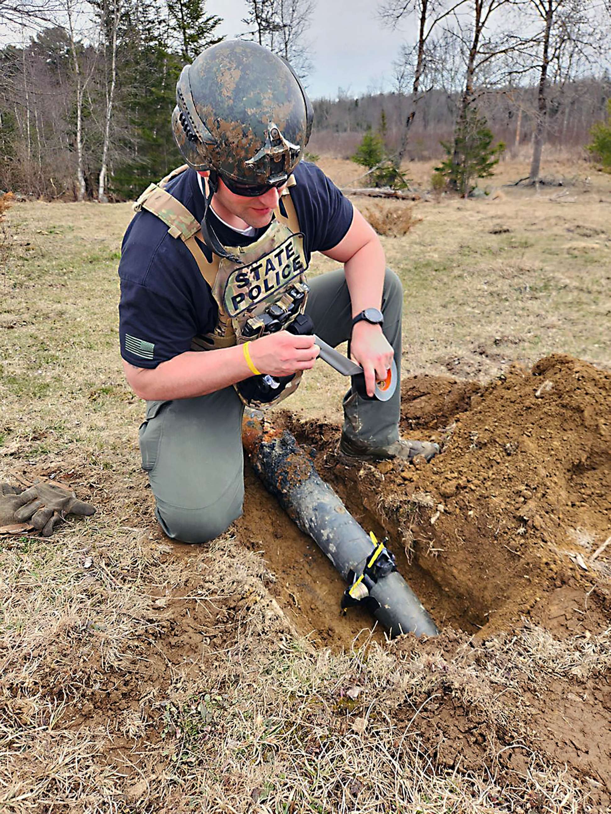 PHOTO: Maine lobsterman catches 5-foot military rocket