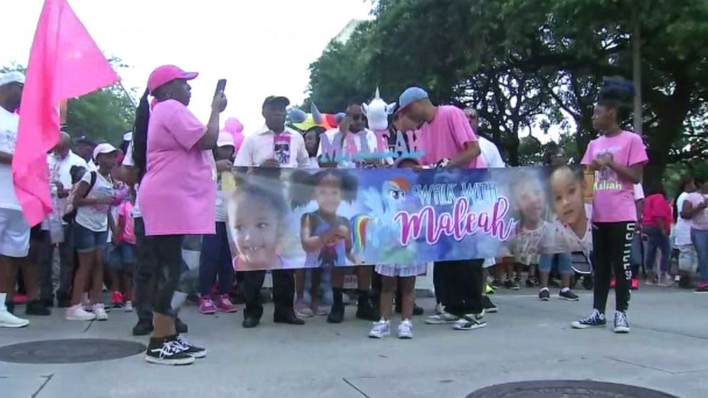 PHOTO: Community members organized a march in downtown Houston honoring Maleah Davis, June 9, 2019.
