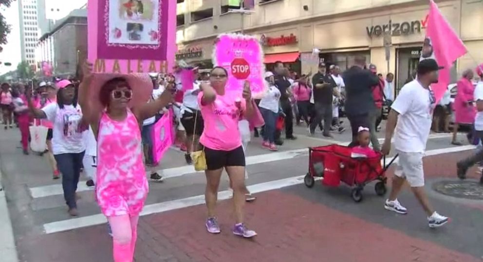 PHOTO: Community members organized a march in downtown Houston honoring Maleah Davis, June 9, 2019.