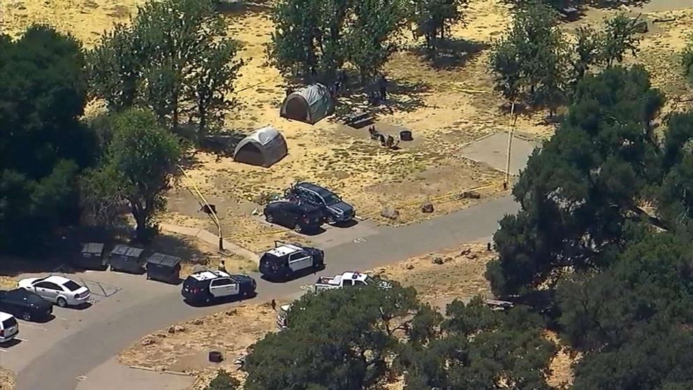 PHOTO: Los Angeles County sheriff's deputies are investigating the fatal shooting of a man who was camping with his family in Calabasas Friday, June 22, 2018.