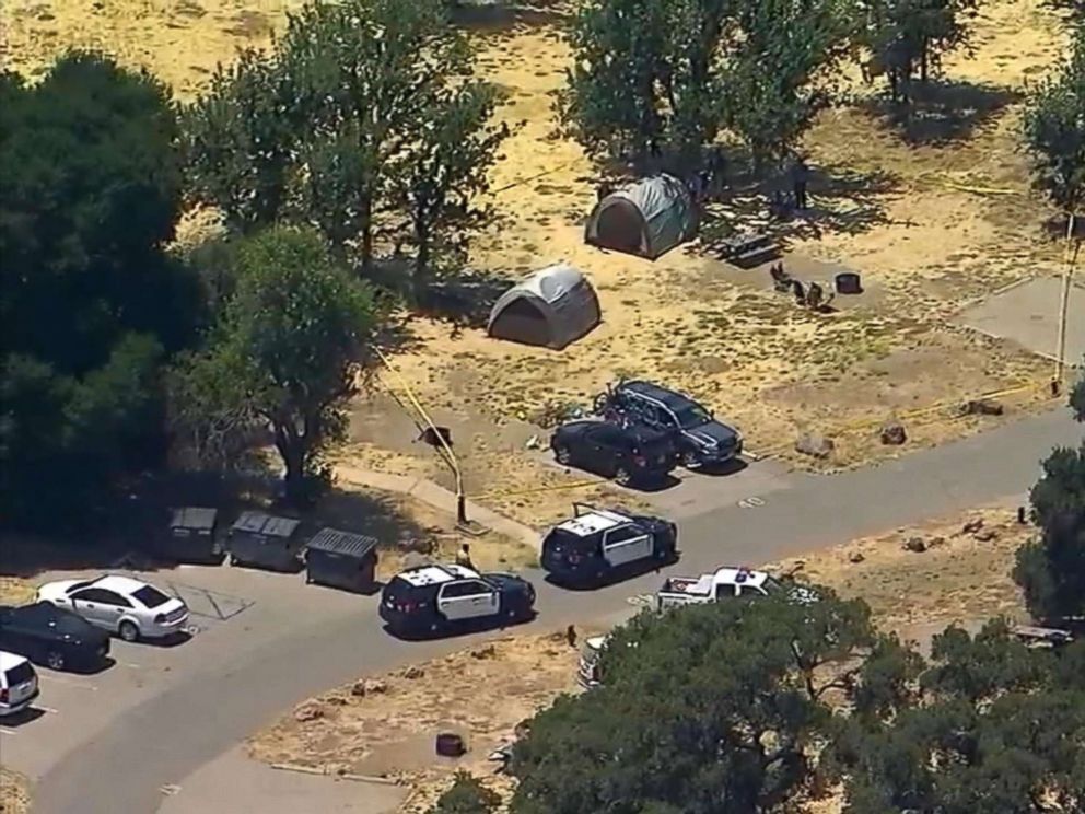PHOTO: Los Angeles County sheriffs deputies are investigating the fatal shooting of a man who was camping with his family in Calabasas Friday, June 22, 2018.