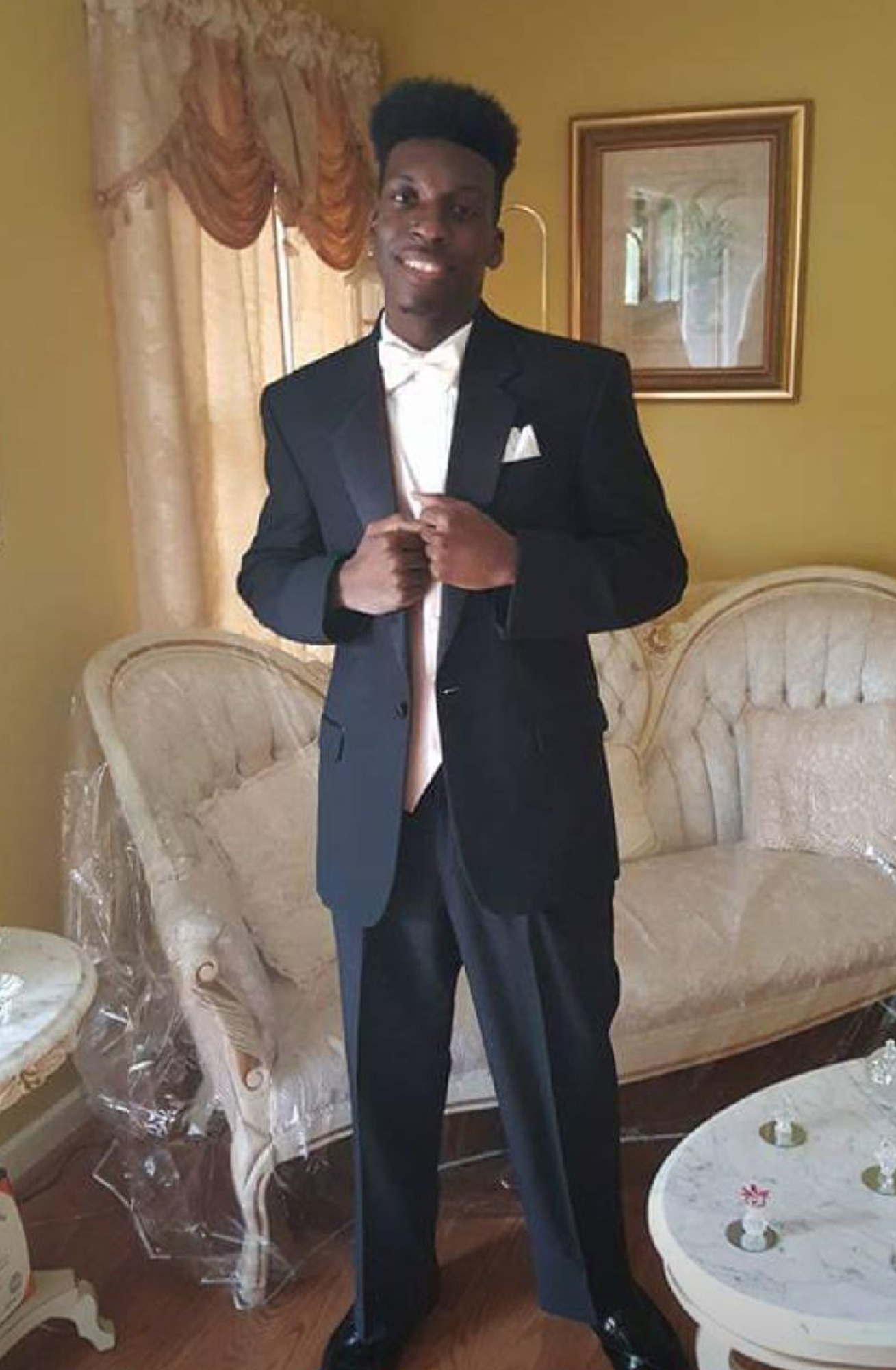 PHOTO: This undated image provided by Emantic Bradford, Sr. shows Emantic Fitzgerald Bradford, Jr. posing for a picture at his father's home near Birmingham, Ala., in his senior year of high school.