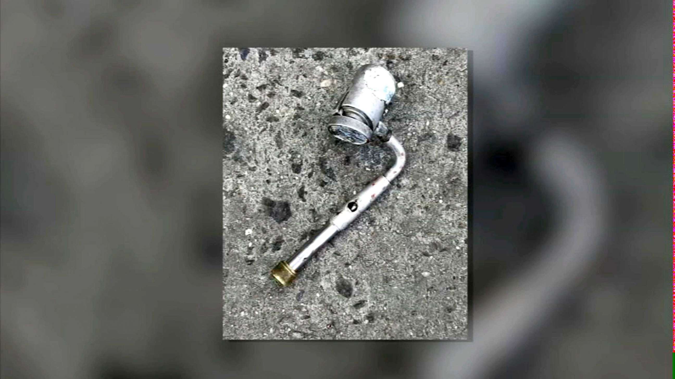 PHOTO: NYPD released pictures of the metal pipe a man had in his hand, April 4, 2018, in Brooklyn, N.Y.