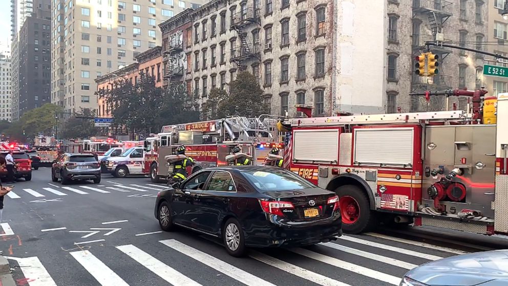 PHOTO: A fire at a Midtown Manhattan skyscraper trapped residents on the morning of Nov. 5, 2022, and injured several people, according to the FDNY.