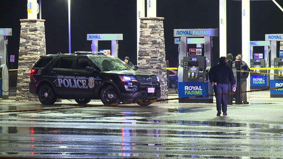 PHOTO: 	Police in Anne Arundel County, Md., were on the hunt for a person of interest who shot two Maryland police detectives after they stopped to question him, Feb. 5, 2020.