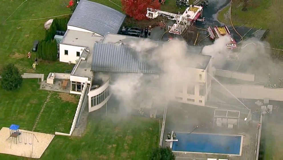 PHOTO: Firefighters battle a fatal fire, Nov. 20, 2018, in Colts Neck, N.J.