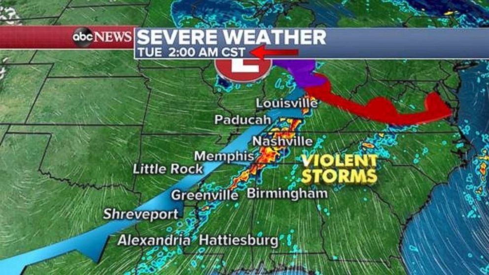 PHOTO: Severe weather is expected ahead of Election Day.