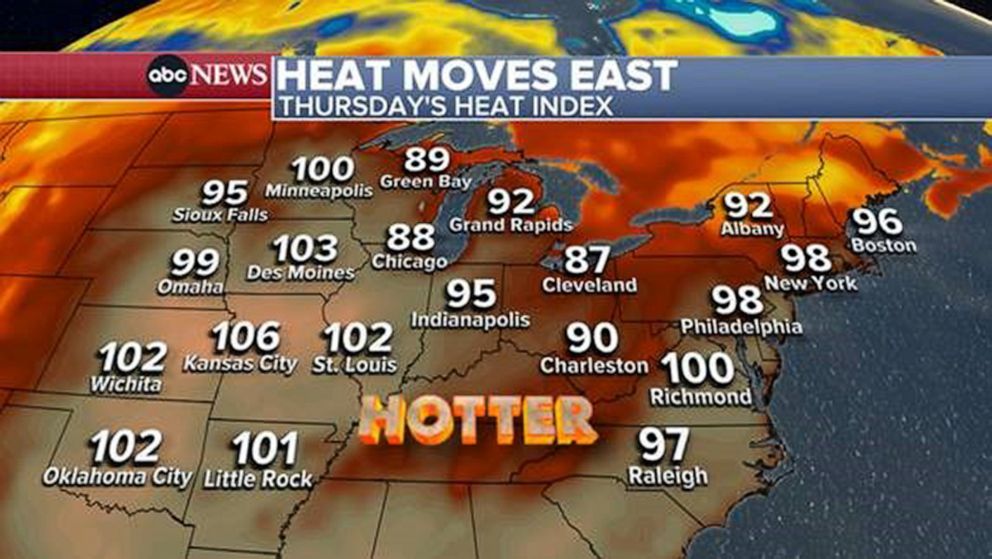 US Heat Wave Stretches Into Midwest, Heading For Northeast: Latest Forecast