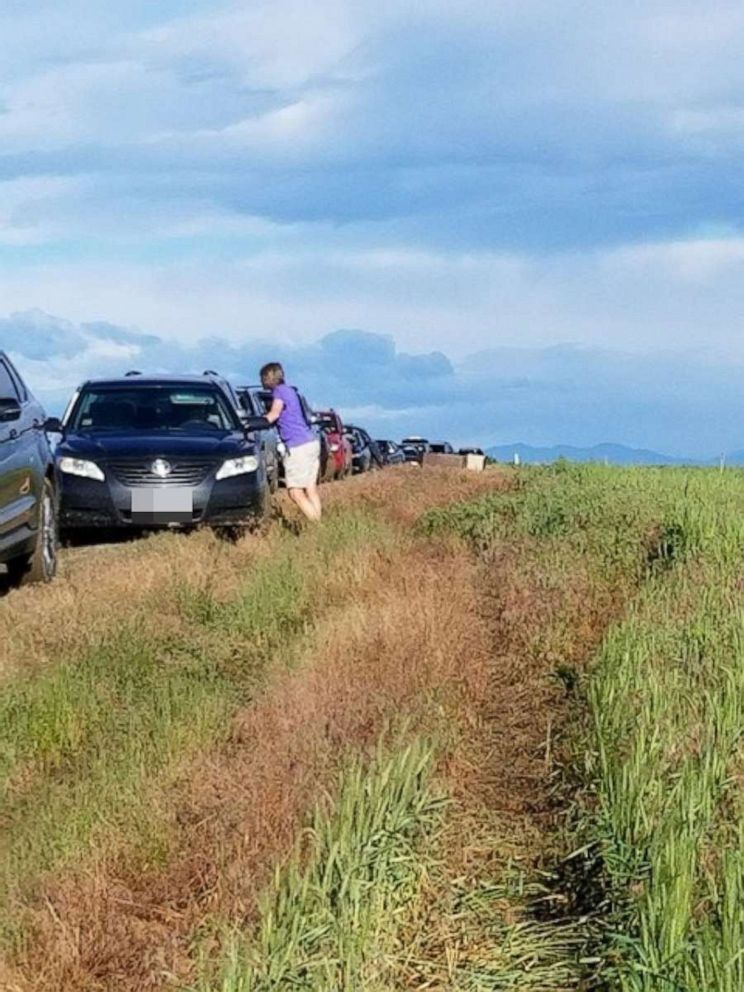 PHOTO: Dozens of Colorado drivers who followed a Google Maps detour found themselves in a muddy traffic jam on June 23, 2019.