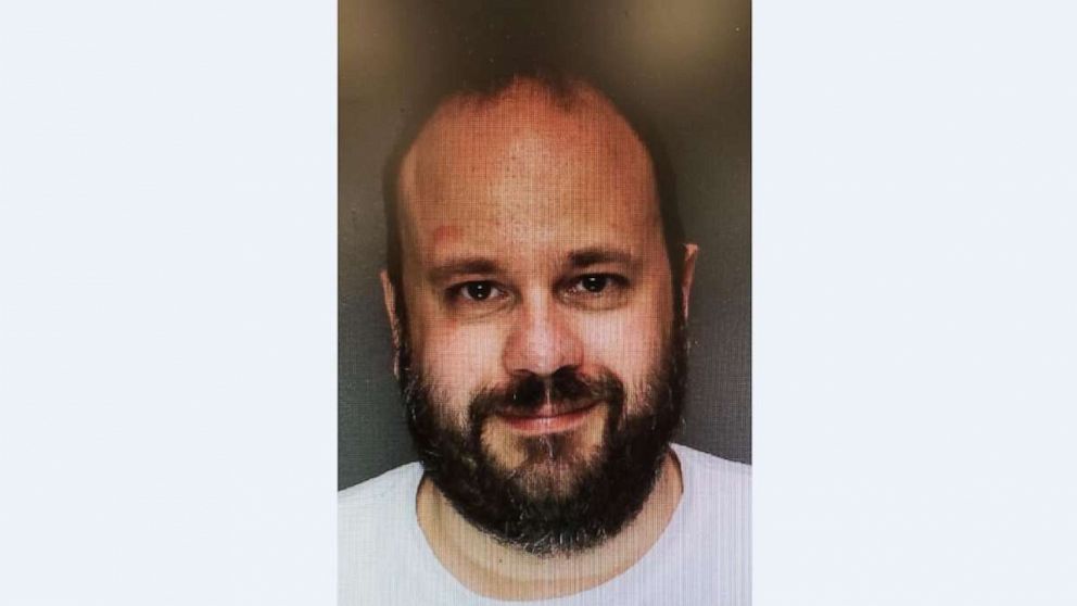PHOTO: Marc Lamparello, 37, seen in a mugshot from when he was arrested on Monday, April 15, 2019, for refusing to leave Sacred Heart Cathedral in Newark, N.J.