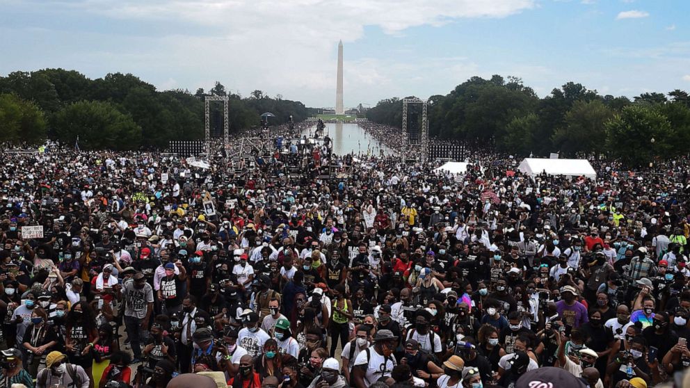 The march comes toward the end of a summer of unrest sparked by more Blacks being killed or severely injured by police. 