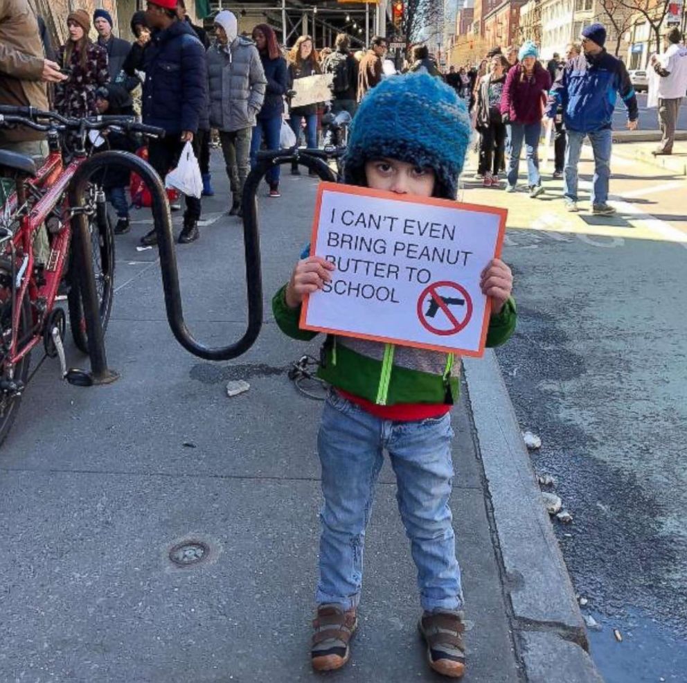 PHOTO: @ClareMarieNYC shared this photo on Instagram, March 24, 2018 at March for Our Lives rally in New York.