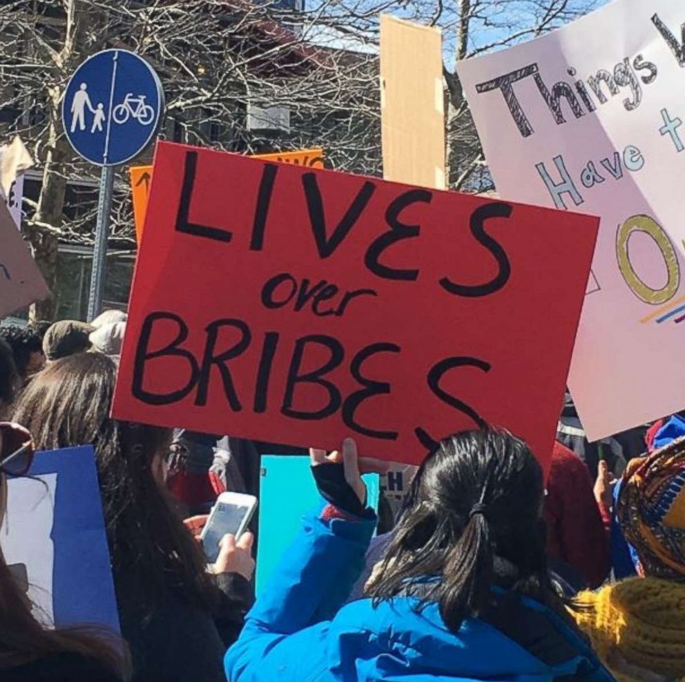 PHOTO: Ted Henry shared this photo on Instagram, March 24, 2018, showing a sign at the March for Our Lives rally.