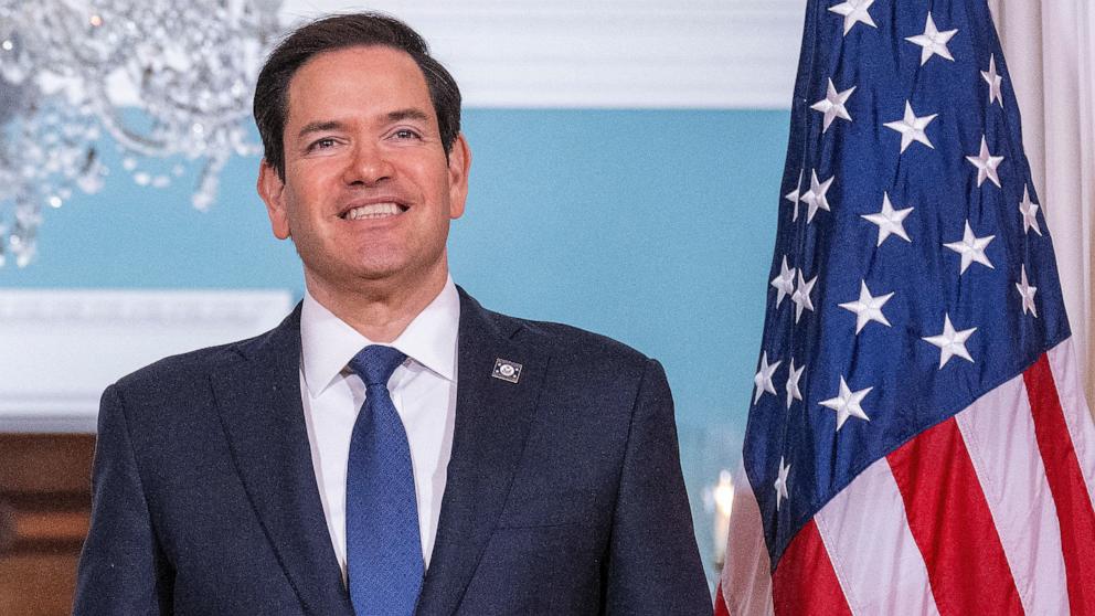 PHOTO: Secretary of State Marco Rubio meets with Indonesian Foreign Minister Sugiono at the State Department in Washington, April 16, 2025.