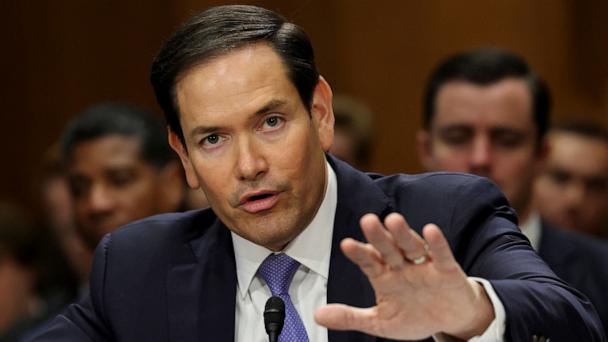 Secretary of State Marco Rubio looks on as he testifies at a Senate Foreign Relations Committee hearing on President Donald Trump's State Department budget request for the Department of State, on Capitol Hill in Washington, May 20, 2025.