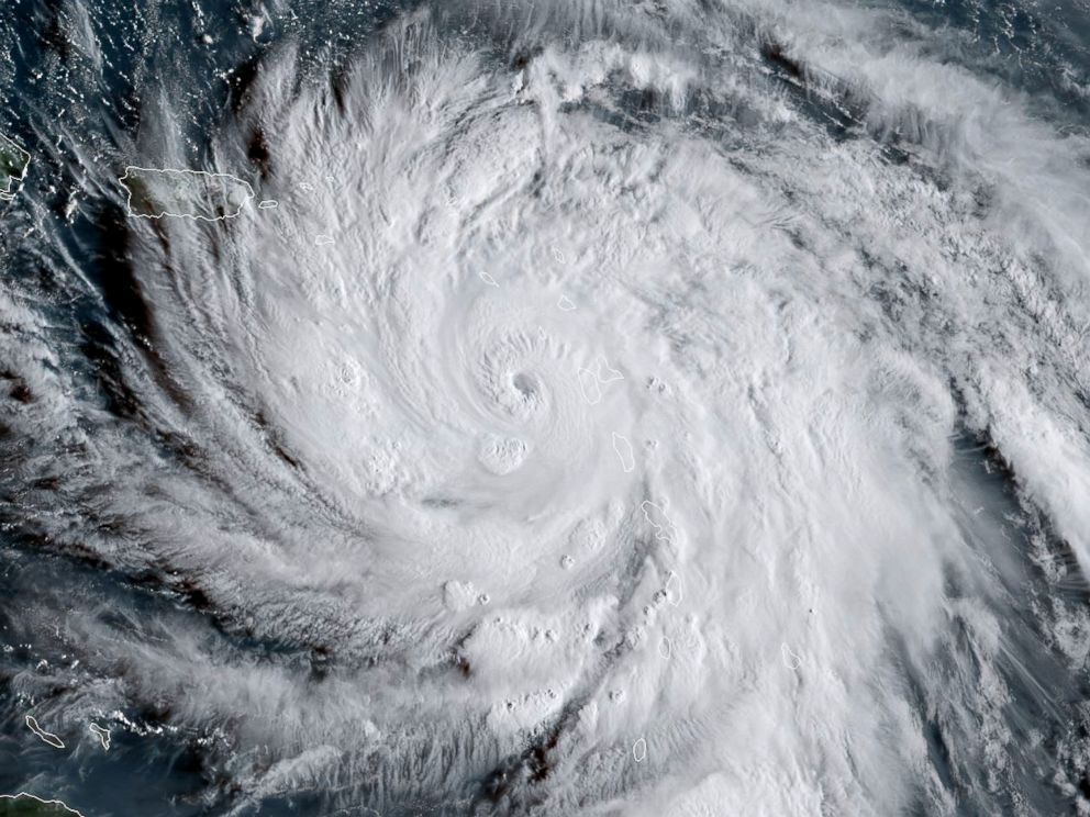 PHOTO: This satellite image obtained from the National Oceanic and Atmospheric Administration shows Hurricane Maria, Sept. 19, 2017.