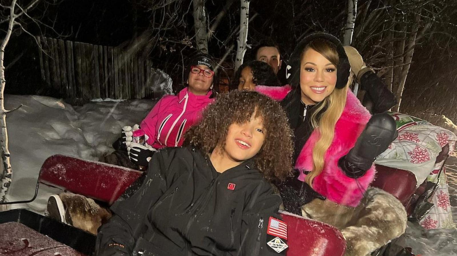 PHOTO: Mariah Carey shares a sleigh ride with her family in this she posted to her Instagram account, Dec. 24, 2023.