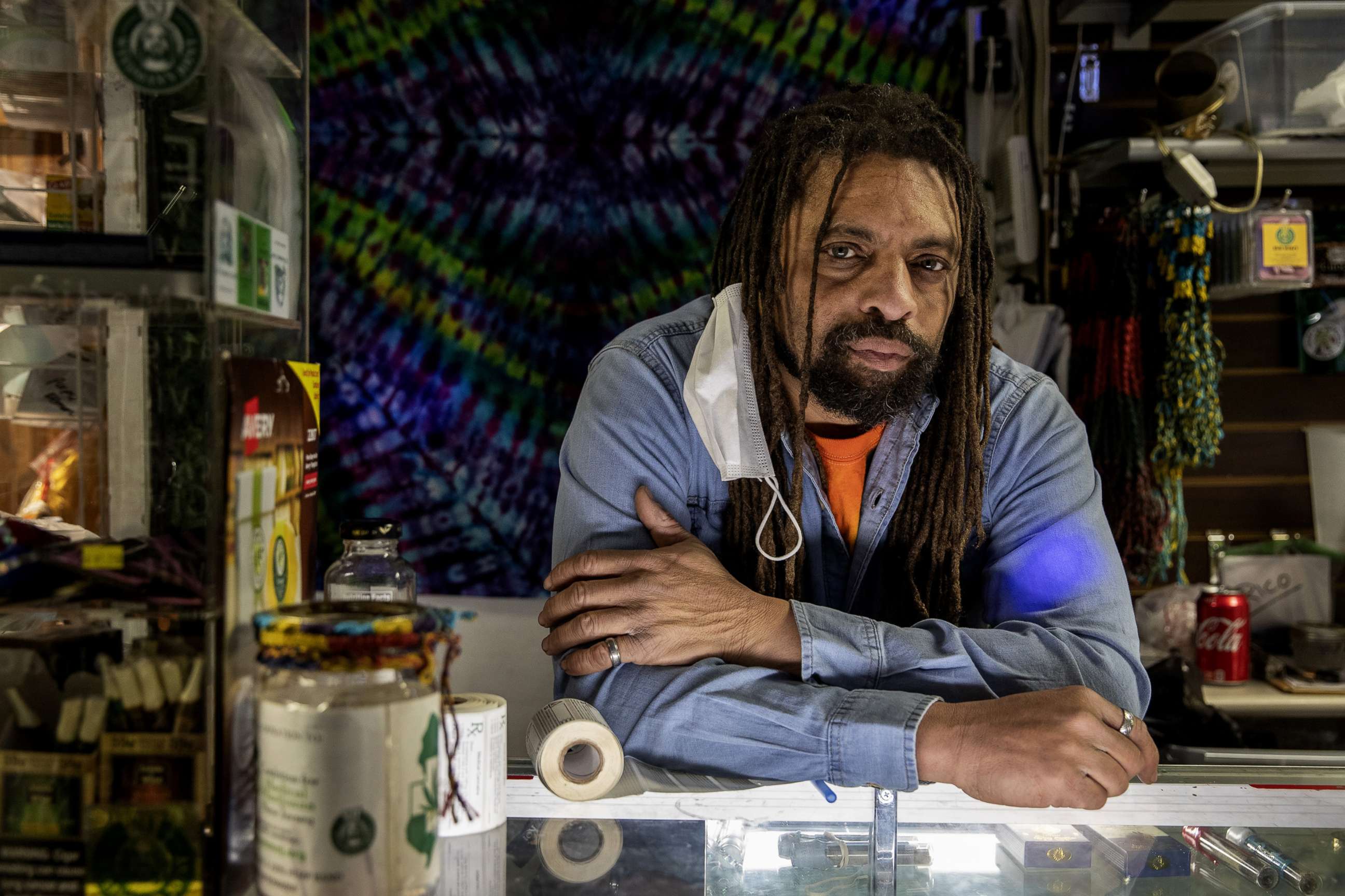 PHOTO: Marijuana activist Ed Forchion, who calls himself NJ Weedman, at his restaurant NJ Weedman's Joint in Trenton, N.J., on Friday, Feb. 12, 2021.