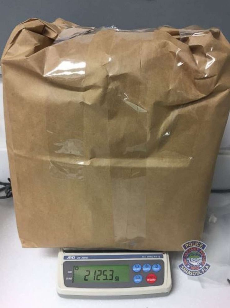 The Sarasota Police Department is investigating after almost 5 pounds of marijuana was found in a duffel bag donated to a thrift shop.