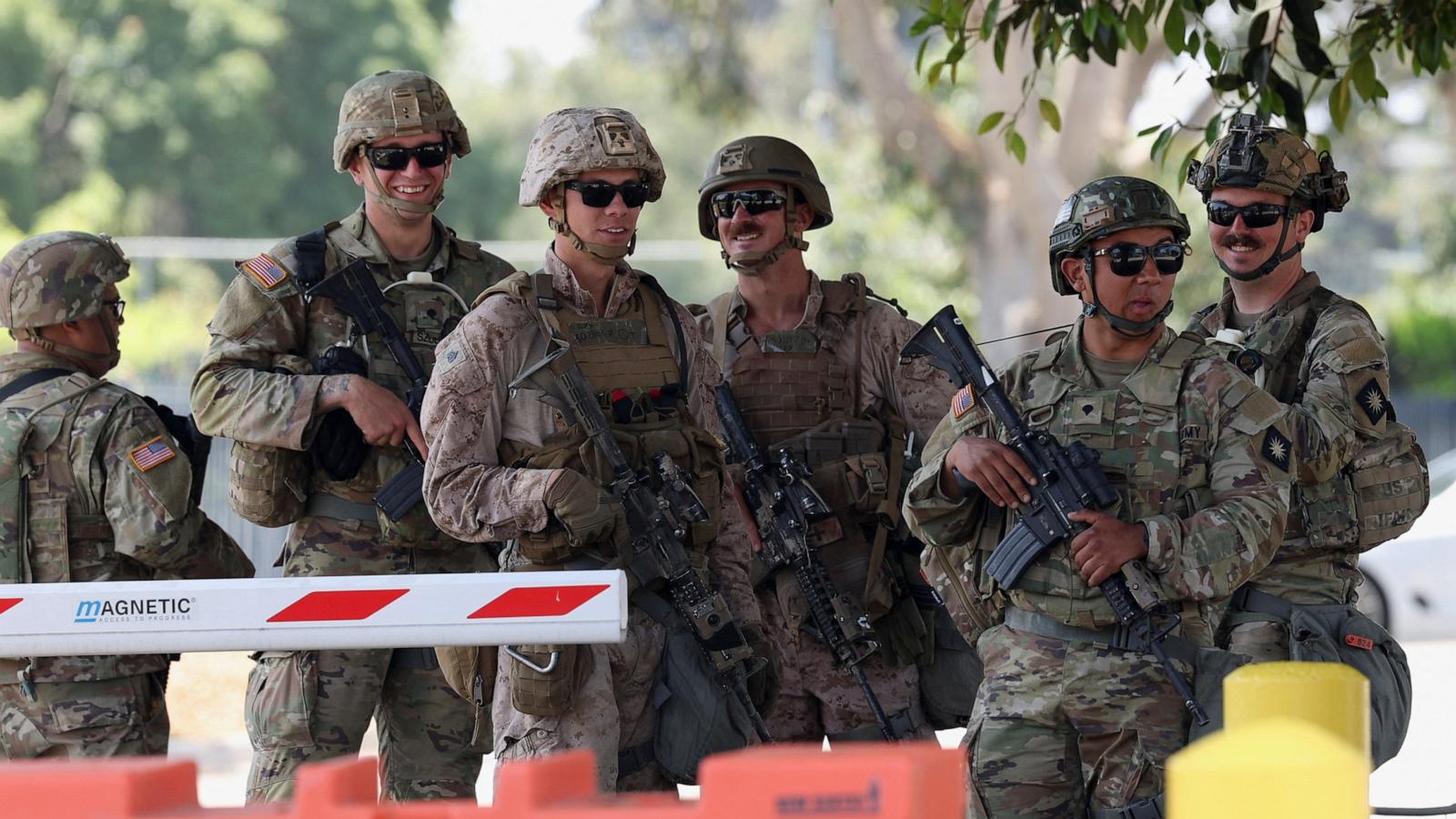 Protests live updates: Marines make 1st temporary detention in LA