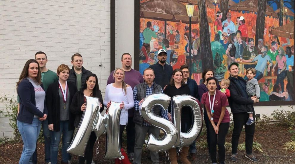 PHOTO: Alumni of Marjory Stoneman Douglas High School in Parkland, Fla., sent messages of support to school shooting survivors.