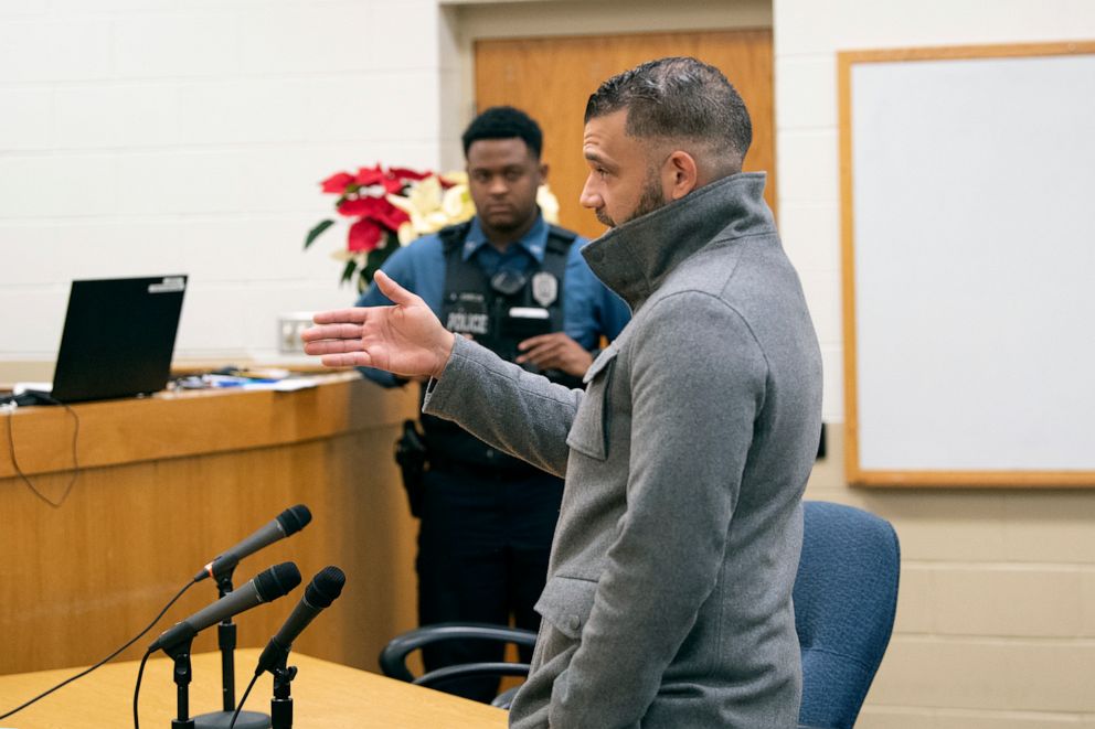 PHOTO: Mark D'Amico appears in Florence Municipal Court to answer to charges of driving with a suspended license and defiant trespass, Dec. 17, 2018, in Florence, N.J.