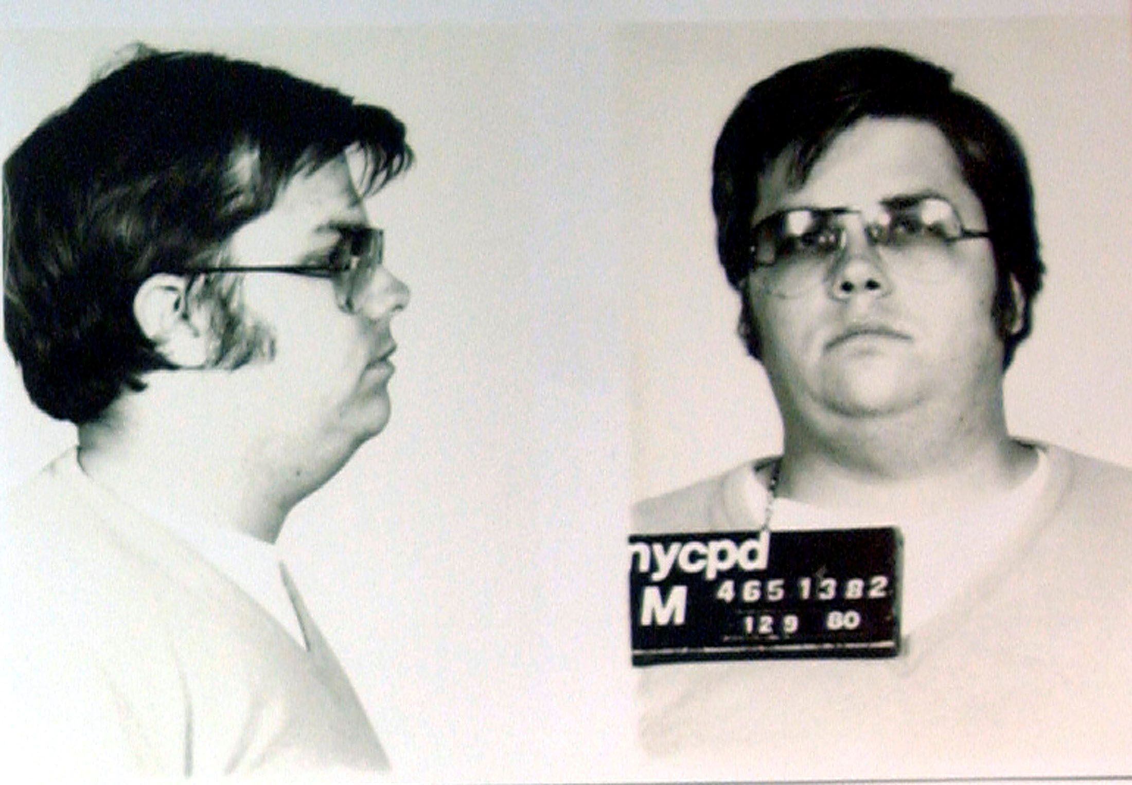 PHOTO: A mug-shot of Mark David Chapman, who shot and killed John Lennon.