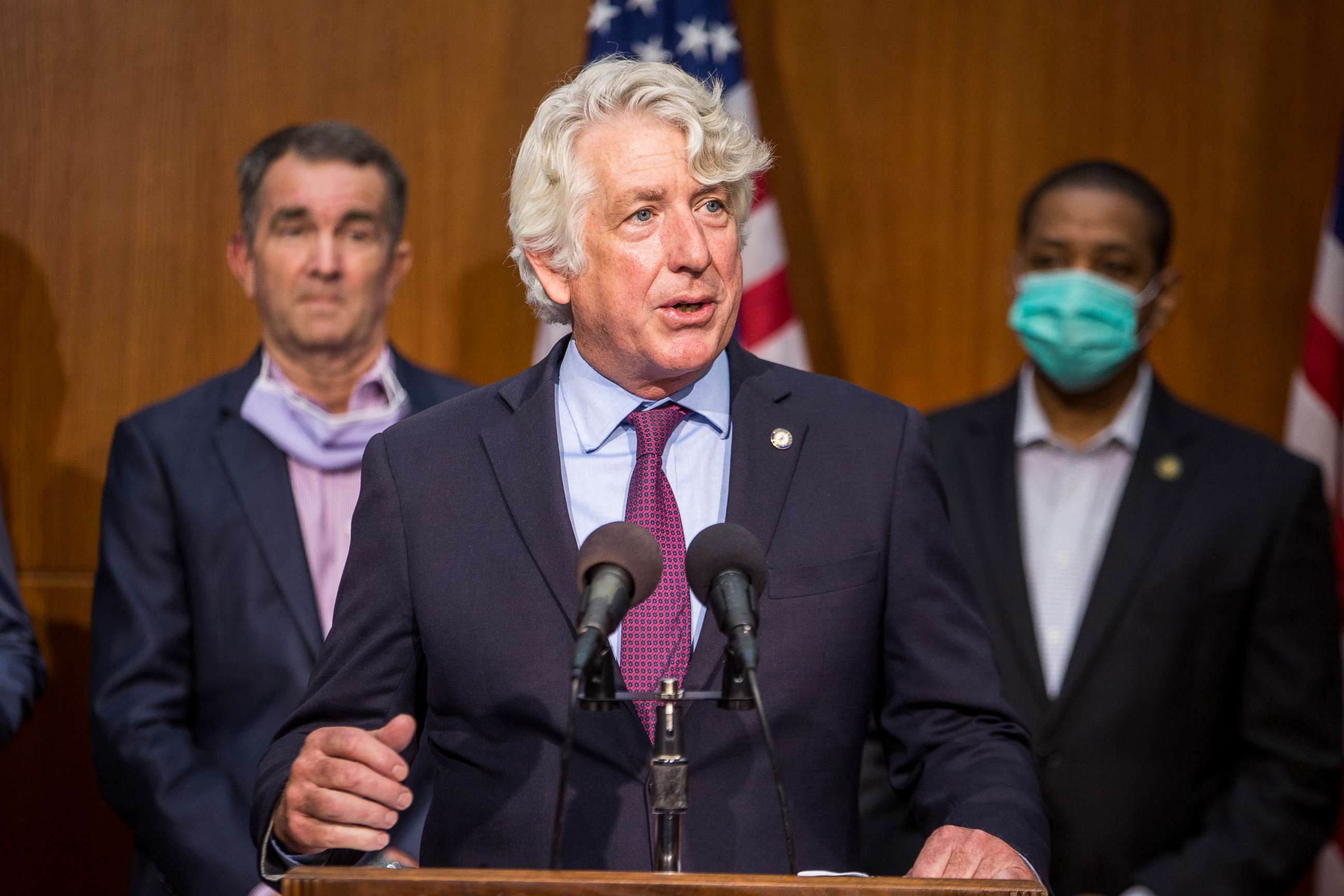 PHOTO: Virginia Attorney General Mark Herring speaks during a news conference, June 4, 2020, in Richmond, Virginia.