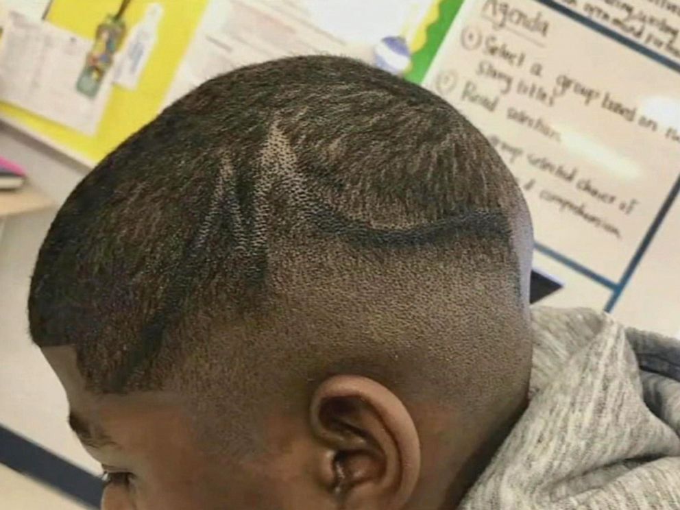 PHOTO: Seventh-grader Juelz Trice was told by his school's principal that his haircut did not adhere with the dress code. The school's discipline clerk then took a black Sharpie and used it to color Juelz's scalp without his consent.