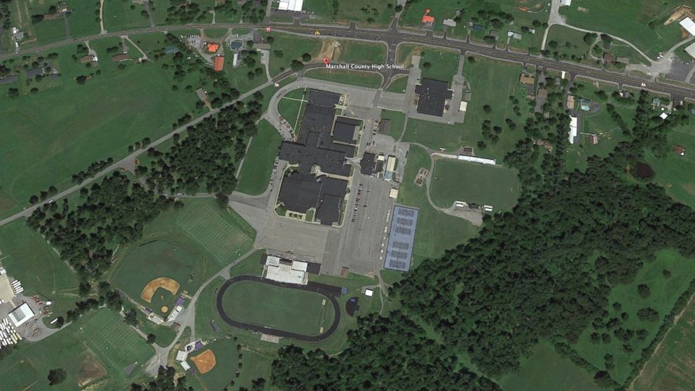 PHOTO: Google Earth image of Marshall County High School, Jan 23, 2018, in Benton, Ky.  