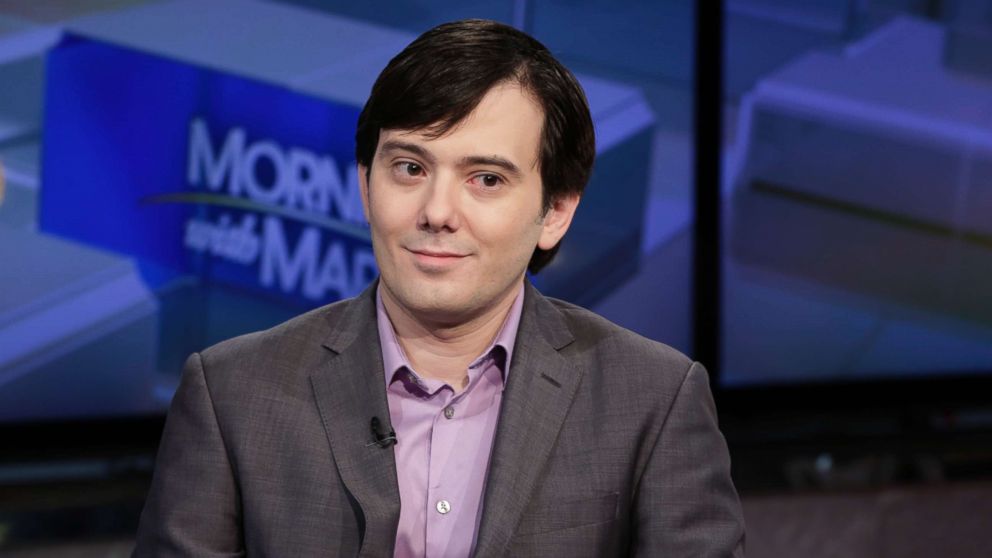 PHOTO: In this file photo, Martin Shkreli is interviewed by Maria Bartiromo during her "Mornings with Maria Bartiromo" program on the Fox Business Network, in New York, Aug. 15, 2017.