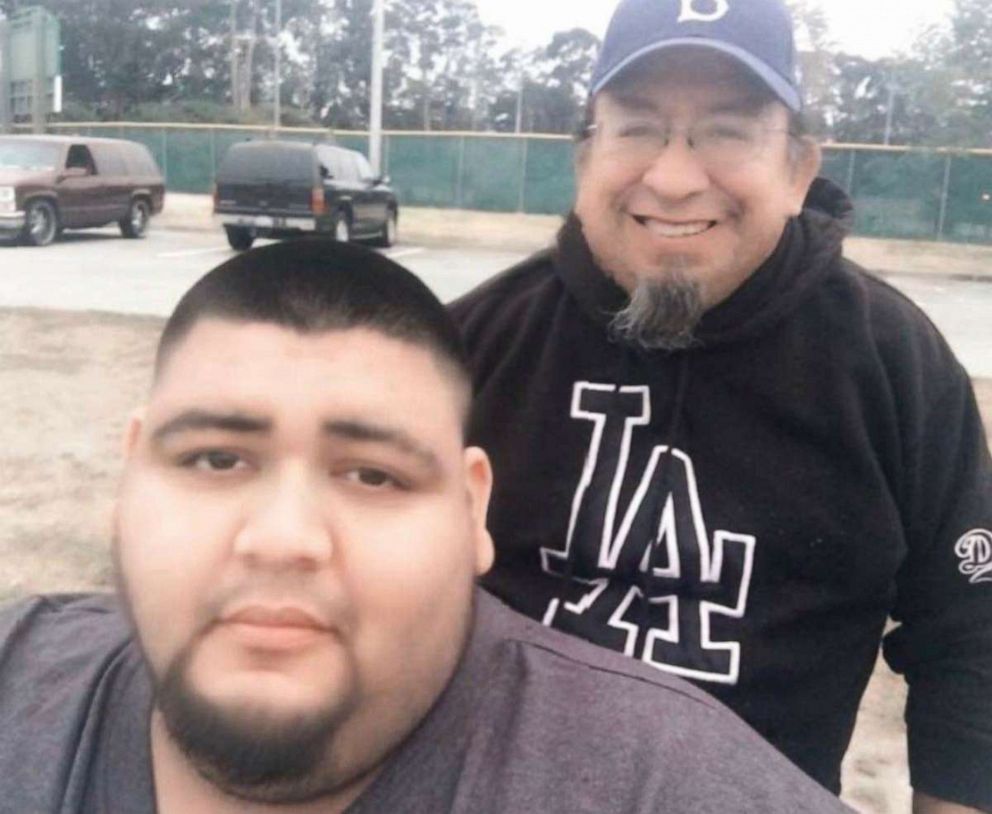PHOTO: Andrew Martinez Garcia and his father, Thomas Martinez, of Fresno, California, pictured in an undated handout photo, died from COVID-19 within hours of each other earlier this month, their family said.