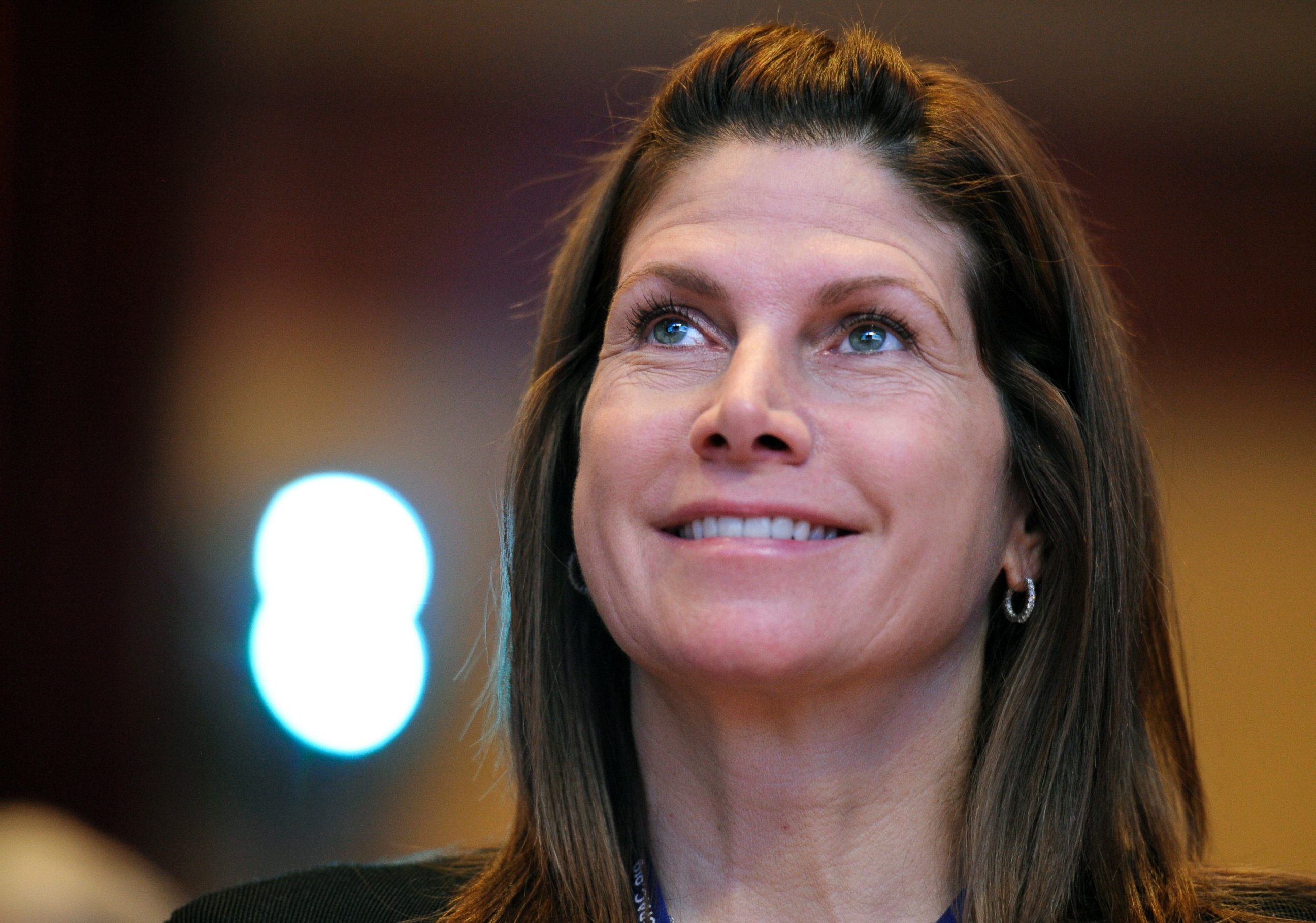 PHOTO: In this Feb. 12, 2011, file photo, then-Rep. Mary Bono, R-Calif., listens at the Conservative Political Action Conference (CPAC) in Washington.