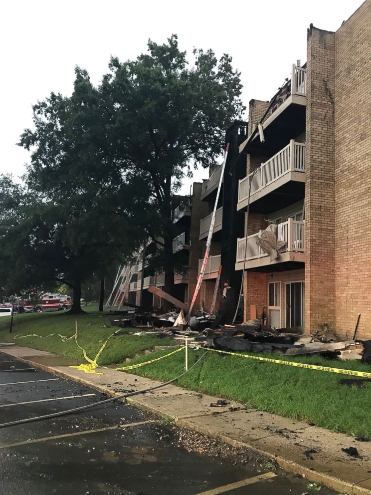 PHOTO: Authorities believe a woman arguing with her boyfriend was responsible for a fire that caused millions in damages in New Carrollton, Md., on Monday, Sept. 17, 2018.