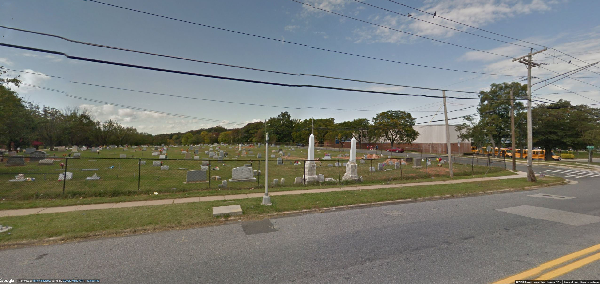 PHOTO: Mt. Zion Cemetery in Landsdowne, Maryland is pictured in this Google Maps image.