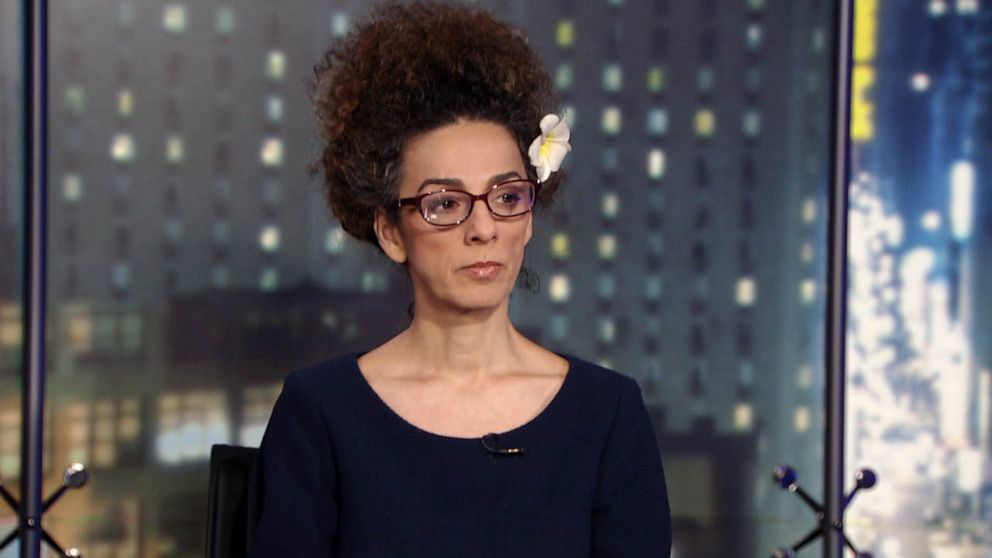 PHOTO: Iranian-American activist Masih Alinejad is shown during an interview with ABC News Live.