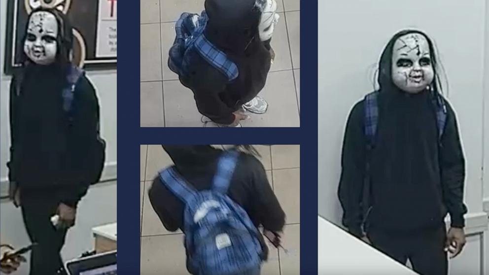 PHOTO: Police in Philadelphia said Monday they are looking for an individual who is accused of harassing and terrorizing people while wearing a "distinctive Chucky doll Halloween-style face mask."