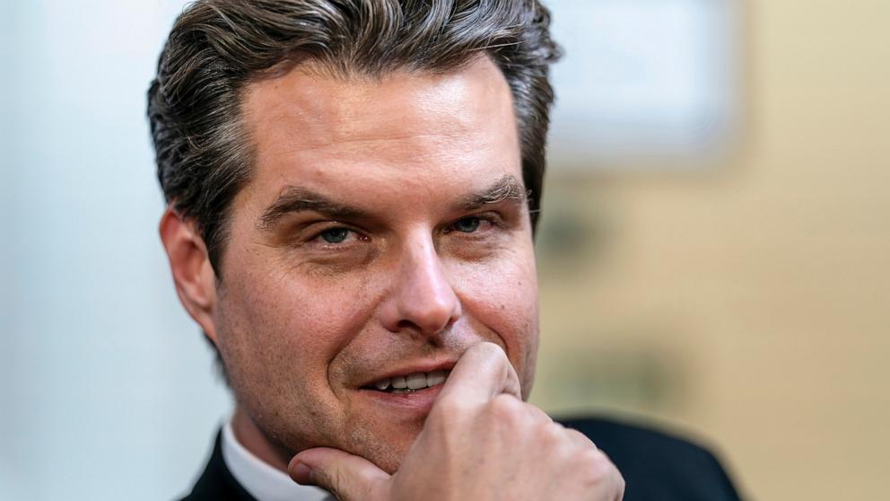 PHOTO: Rep. Matt Gaetz appears before the House Rules Committee at the Capitol in Washington, Sept. 22, 2023. 