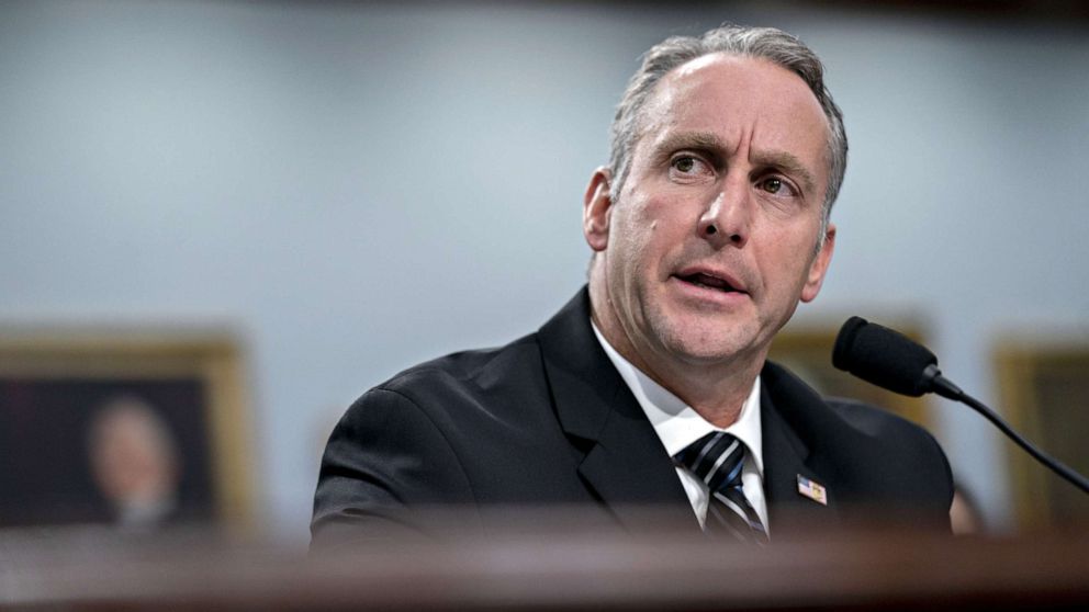PHOTO: Matthew Albence, acting director of U.S. Immigration and Customs Enforcement (ICE), speaks during a House Appropriations Subcommittee on Homeland Security in Washington, D.C., July 25, 2019.
