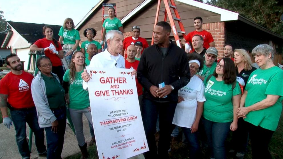 Jim McIngvale, better known as "Mattress Mack," announced on "Good Morning America," he will host a Thanksgiving dinner at one of his stores in Houston.