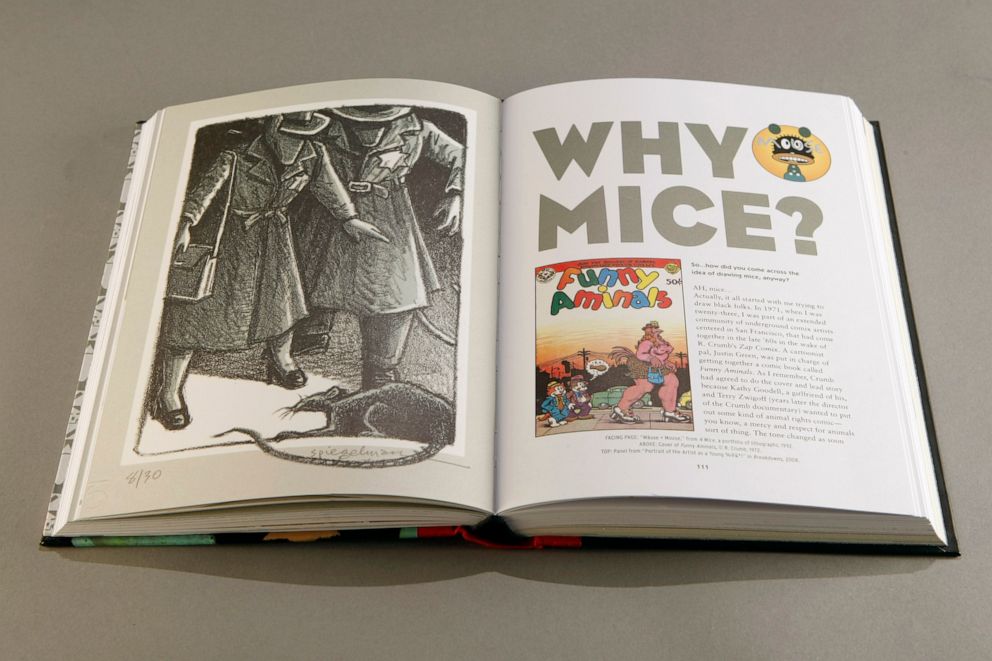 PHOTO: Pages from the book Maus by Art Spiegelman. 