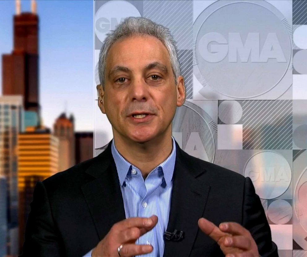 PHOTO: Chicago Mayor Rahm Emanuel appears on "Good Morning America," March 27, 2019.