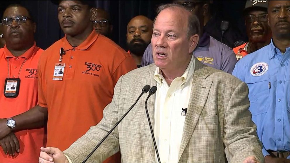 PHOTO: Detroit Mayor Mike Duggan speaks at a press conference, June 7, 2019.