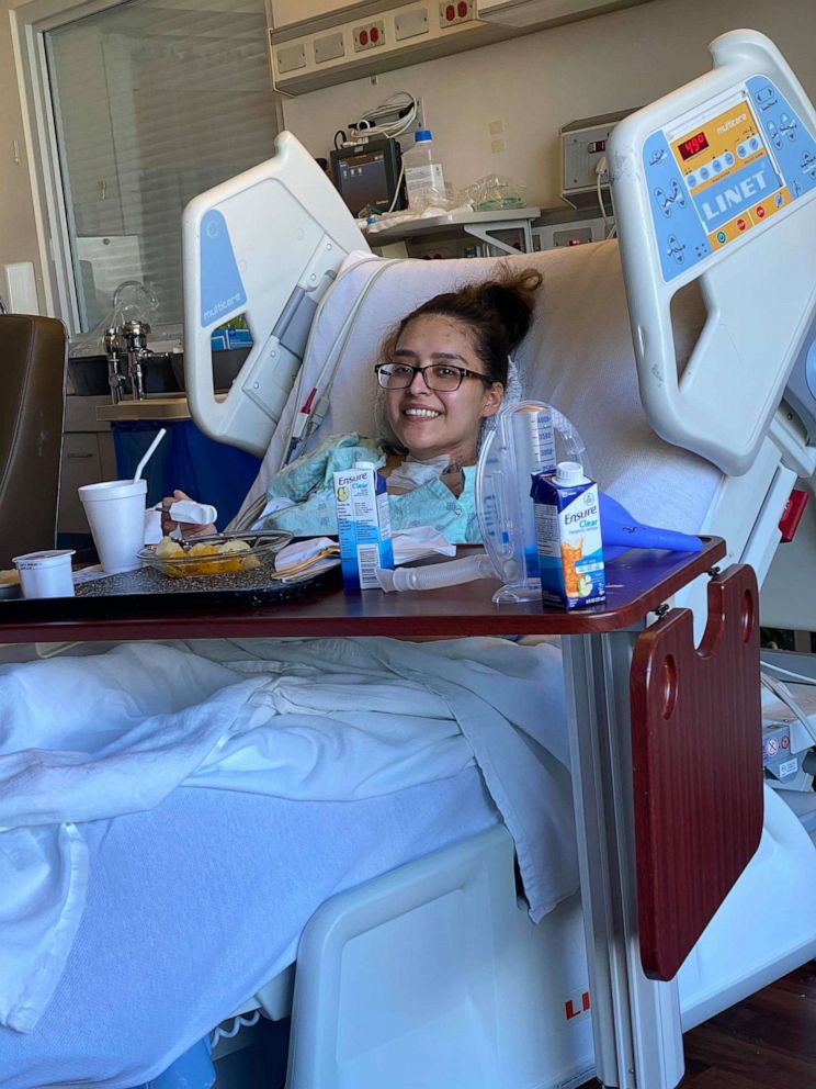 PHOTO: Mayra Ramirez recovering after her surgery.