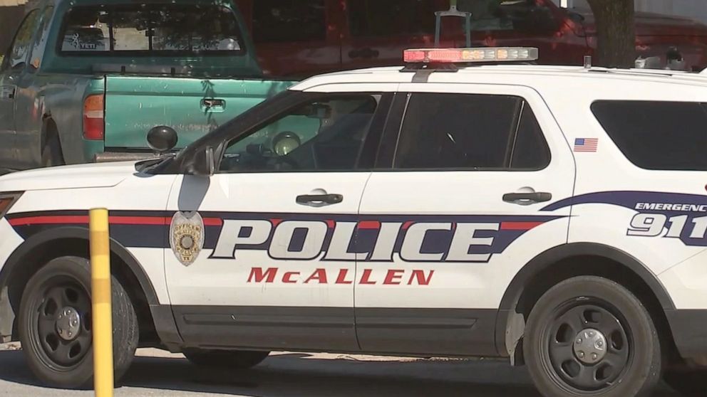 PHOTO: Two McAllen, Texas, police officers were shot and killed responding to a home on Saturday, July 11, 2020.