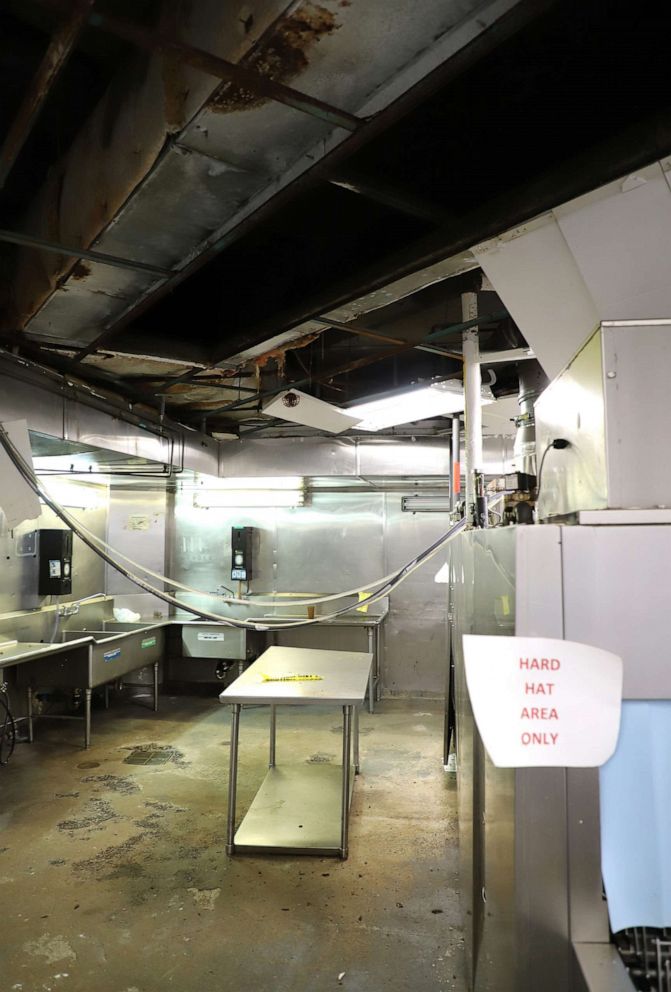 PHOTO: The Food Services area in disrepair at the Metropolitan Correctional Center (MCC) in New York City.