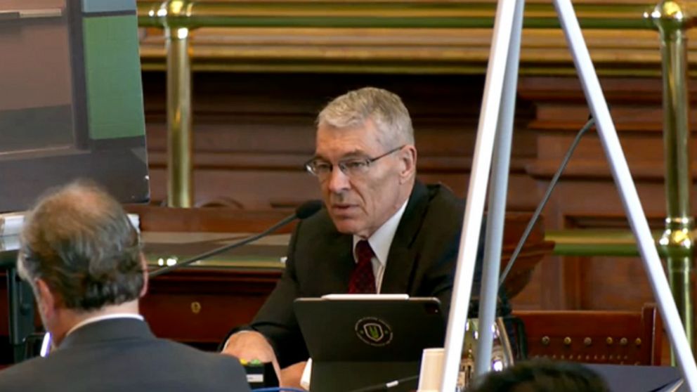 PHOTO: Texas Director of Public Safety Steve McCraw testifies about the mass shooting at Robb Elementary School in Uvalde, Texas during a Texas Senate 'Special Committee to Protect All Texans' hearing in Austin, Texas, June 21, 2022.