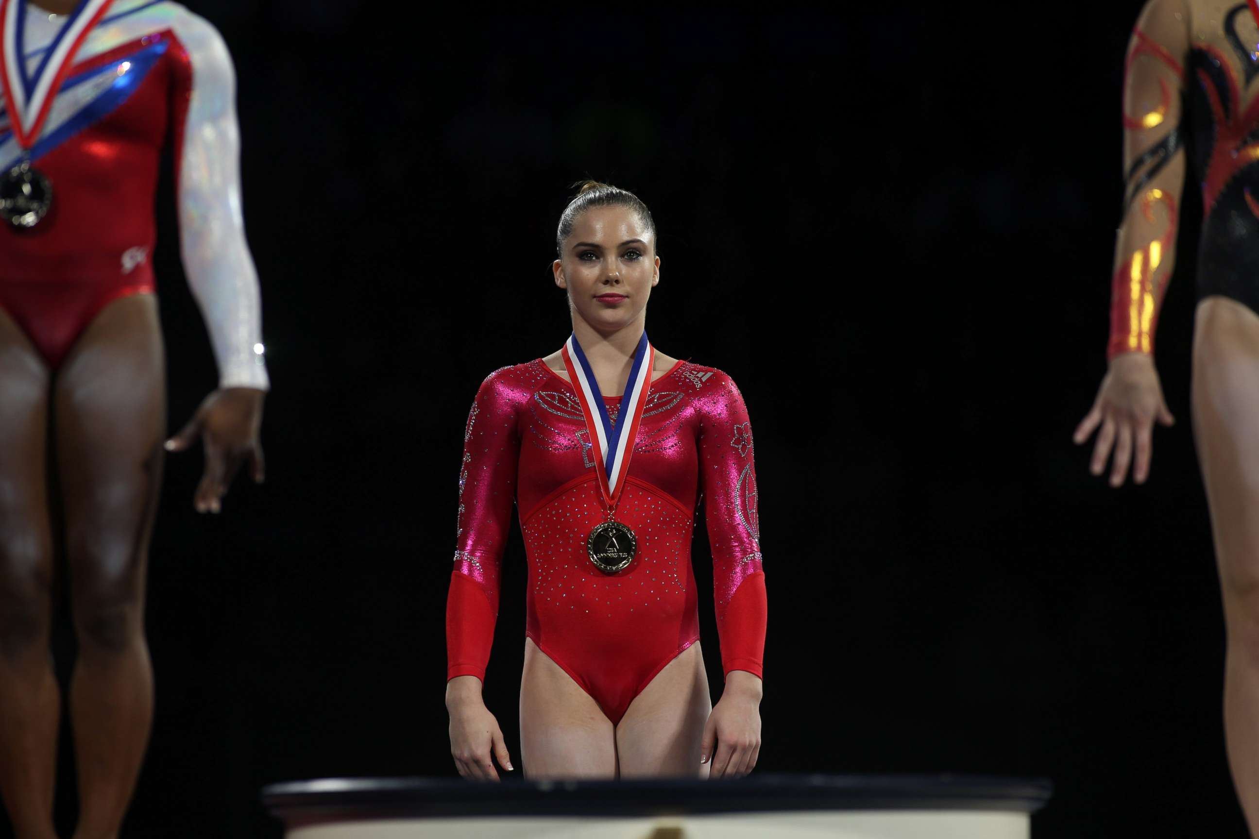 PHOTO: McKayla Maroney is pictured after winning the Vault and Floor Exercise during the Senior Women Competition at the 2013 P&G Gymnastics Championships during USA Gymnastics' National Championships at the XL, Center, Hartford, Conn., Aug. 17, 2013. 