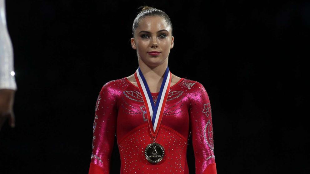 PHOTO: McKayla Maroney is pictured after winning the Vault and Floor Exercise during the Senior Women Competition at the 2013 P&G Gymnastics Championships during USA Gymnastics' National Championships at the XL, Center, Hartford, Conn., Aug. 17, 2013. 